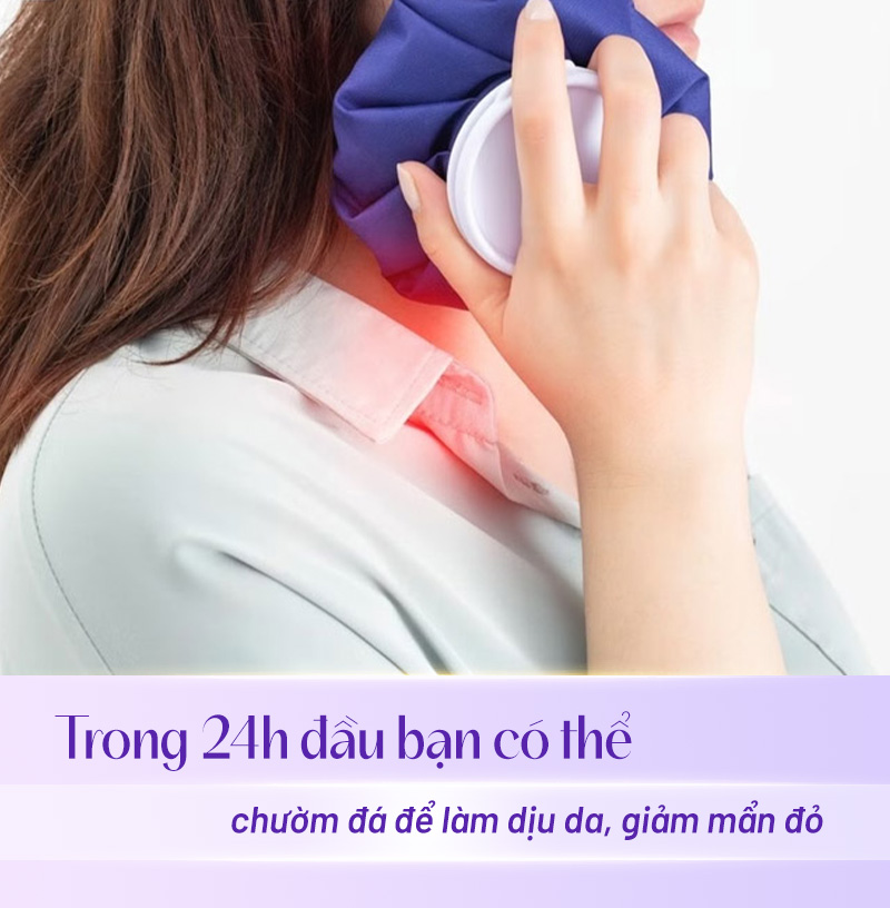 sau khi đốt tàn nhang nên bôi gì