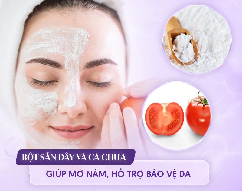 bột sắn kết hợp cà chua