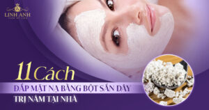 đắp mặt nạ sắn dây trị nám