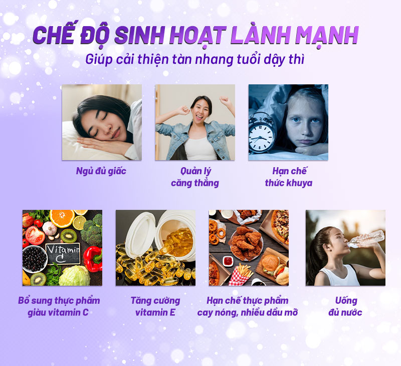 cải thiện tàn nhang tuổi dậy thì
