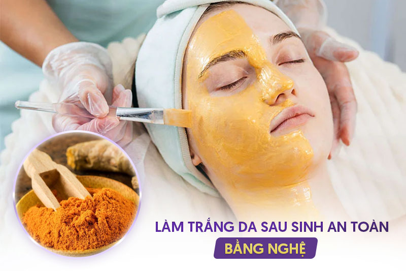 Cách làm trắng da sau sinh bằng nghệ Cách làm trắng da sau sinh bằng nghệ