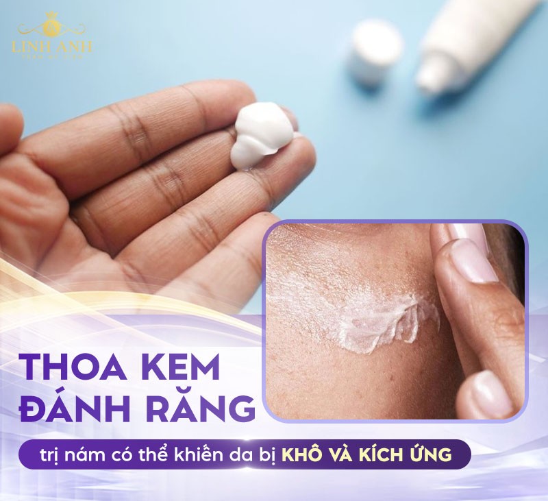 lưu ý khi dùng kem đánh răng trị nám