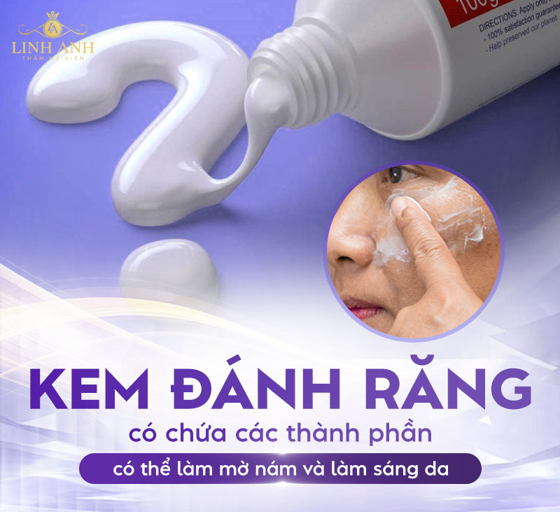 trị nám bằng kem đánh răng