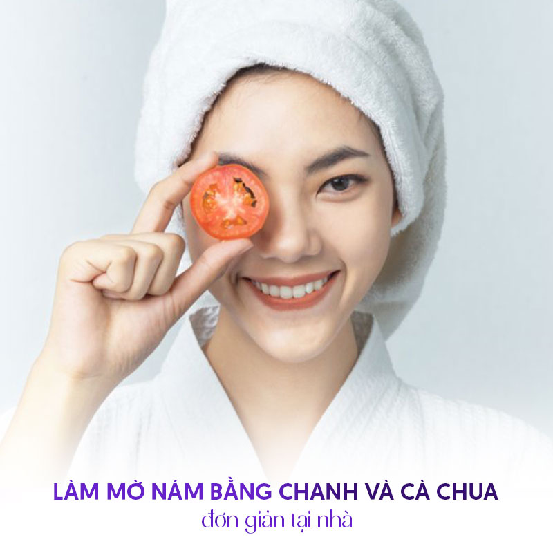 Trị nám bằng chanh và cà chua