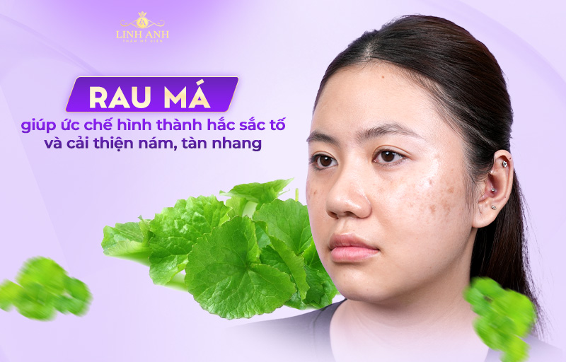 rau má trị nám tàn nhang tại nhà