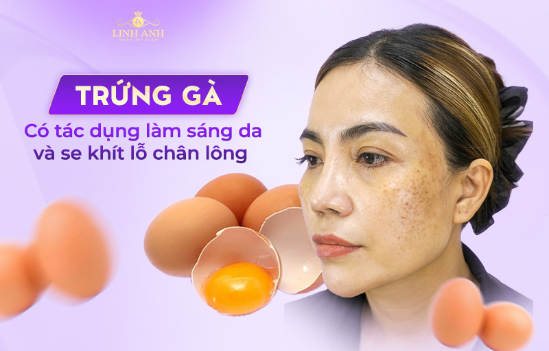 mặt nạ trứng gà trị nám