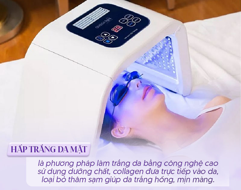Hấp trắng da mặt là gì Hấp trắng da mặt là gì