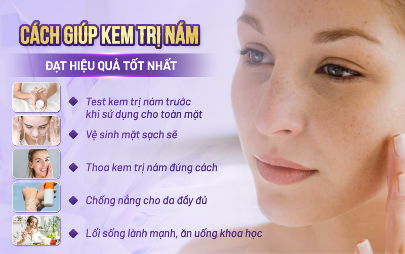 cách dùng kem trị nám đạt hiệu quả tốt nhất