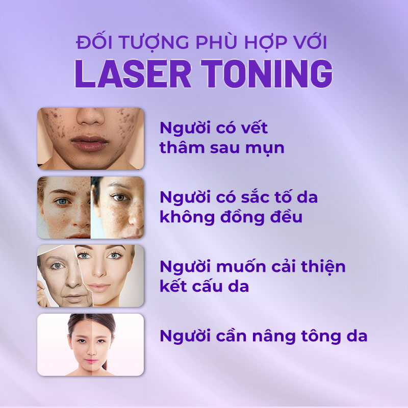 điều trị da với laser toning