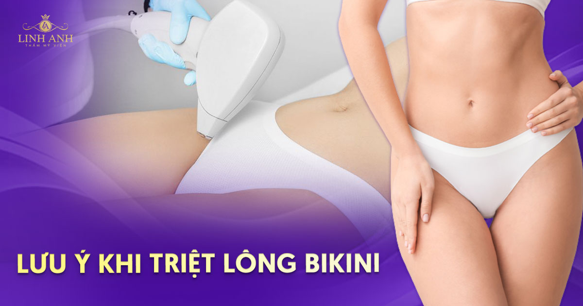 lưu ý khi triệt lông bikini
