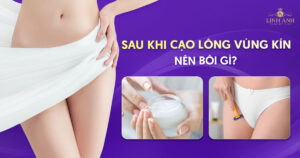 sau khi cạo lông vùng kín nên bôi gì