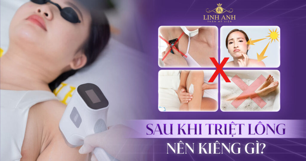 sau khi triệt lông nên kiêng gì