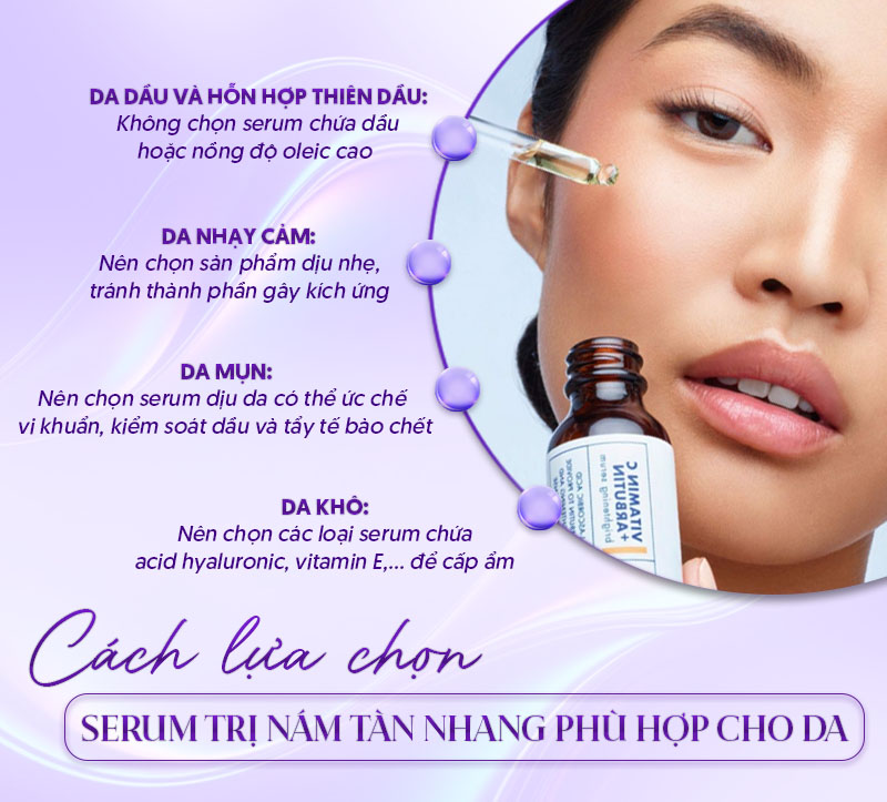lựa chọn serum phù hợp