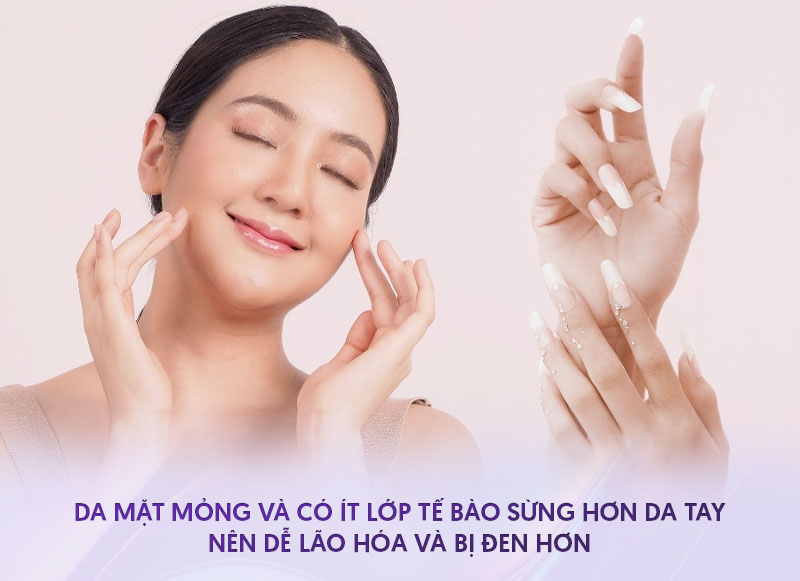 Tại sao da mặt lại đen hơn da tay Tại sao da mặt lại đen hơn da tay