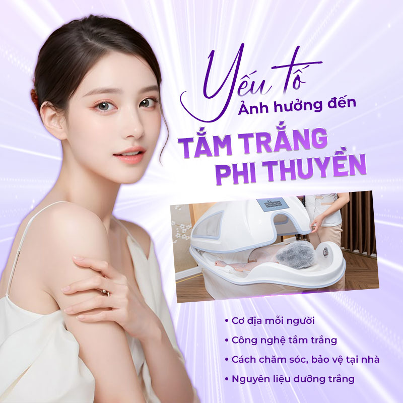 Tắm trắng phi thuyền có đen lại hay không