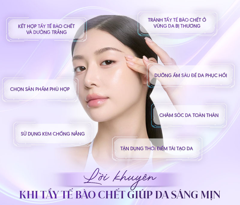 Tẩy tế bào chết có trắng da không