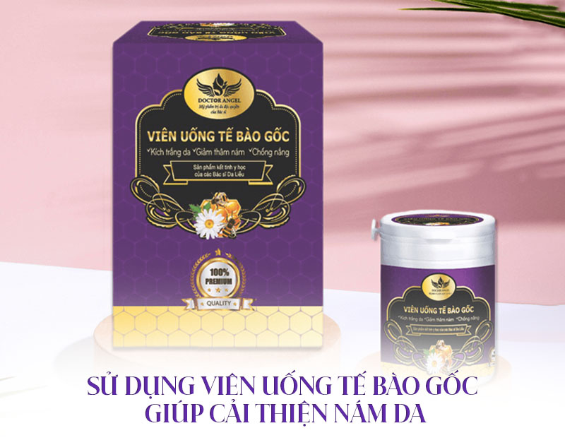 sử dụng viên uống tế bào gốc trị nám