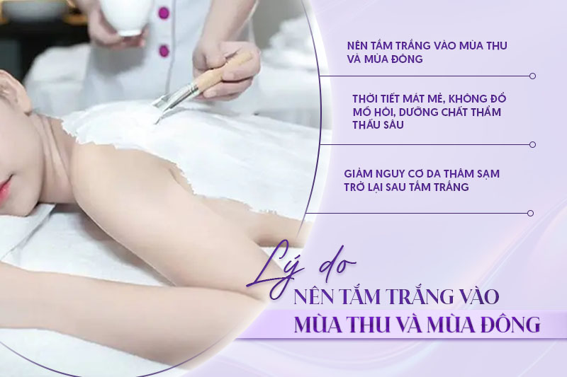Thời điểm tắm trắng thích hợp