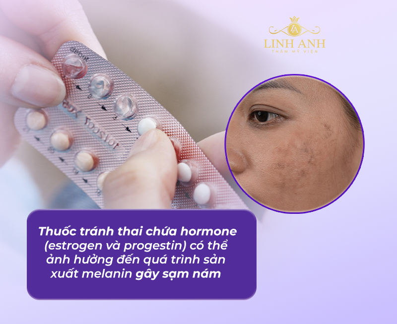 thuốc tránh thai làm thay đổi nội tiết tố