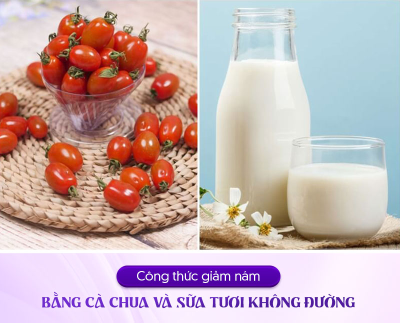 Trị nám bằng cà chua đông đá và sữa chua