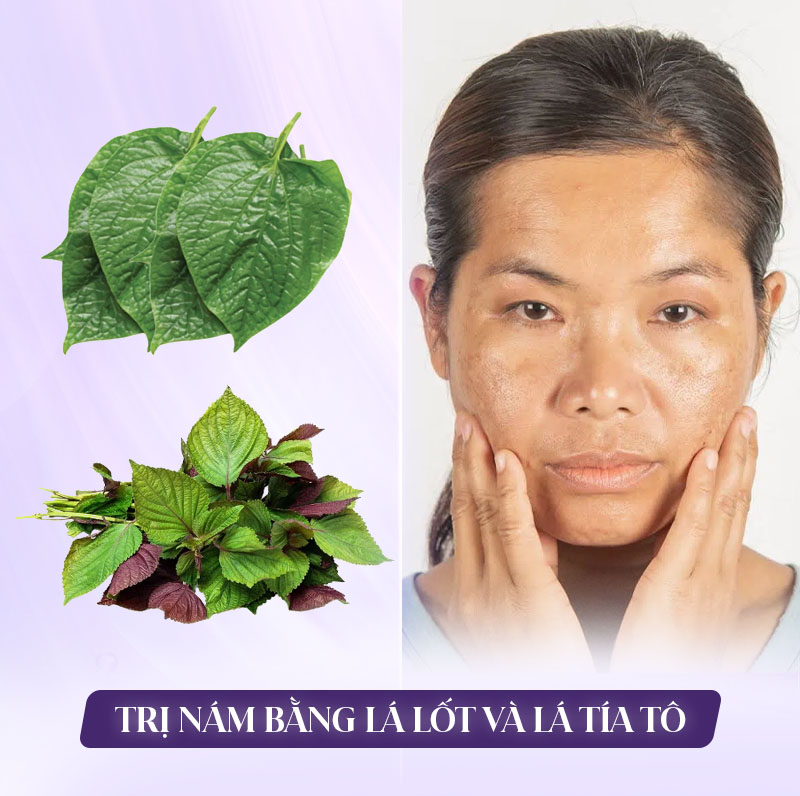 lá lốt kết hợp lá tía tô