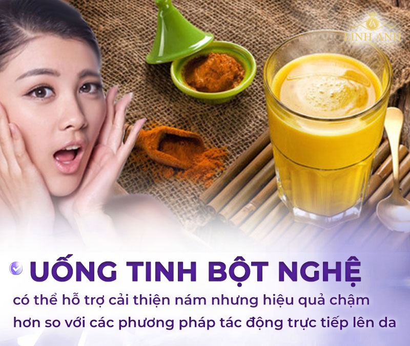 uống tinh bột nghệ