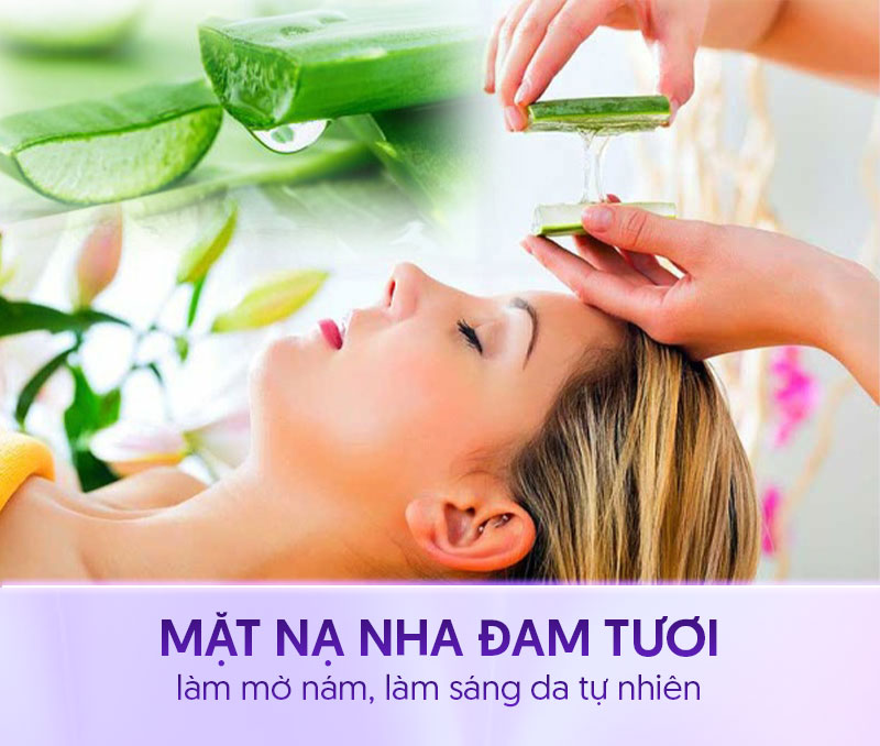 Trị nám bằng nha đam tươi