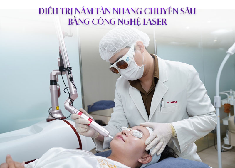 trị nám bằng công nghệ laser
