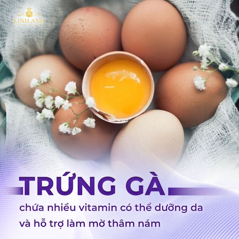 Trị nám bằng trứng gà được không