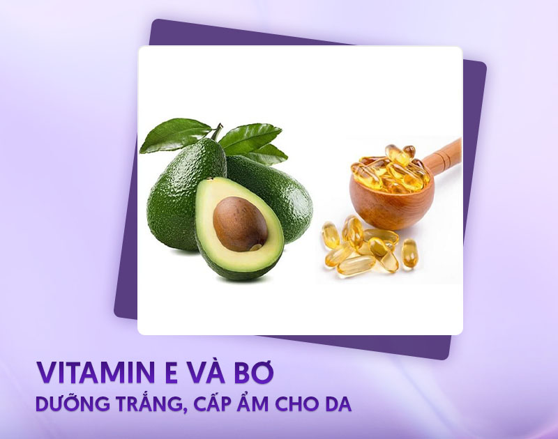 Trị nám bằng vitamin E và bơ