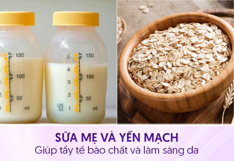 Trj nám sau sinh bằng sữa mẹ và yến mạch