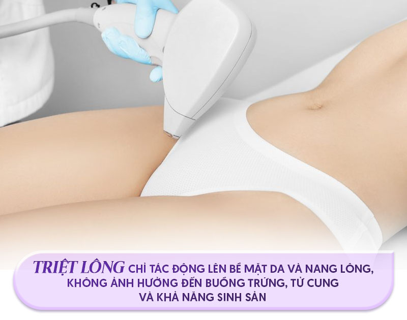 Triệt lông bikini có ảnh hưởng đến sinh sản