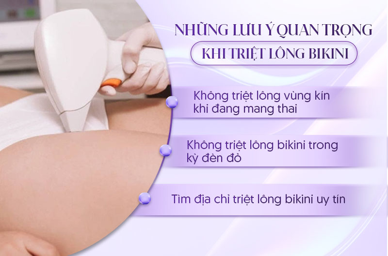 Triệt lông bikini có gây vô sinh