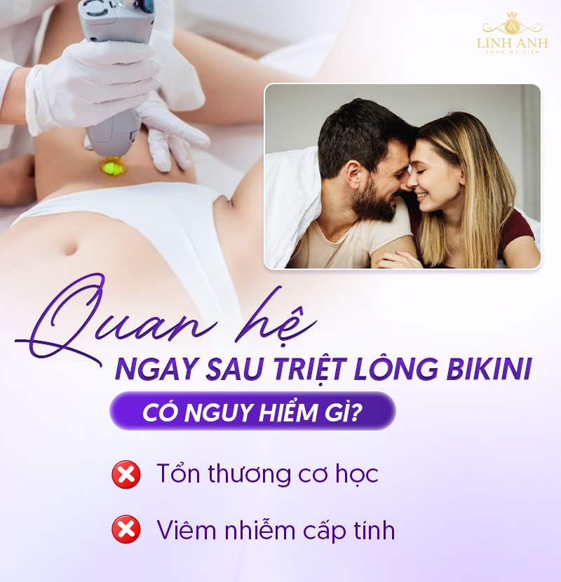 Triệt lông bikini xong có quan hệ được không