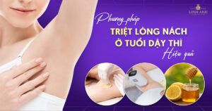 triệt lông nách ở tuổi dậy thì