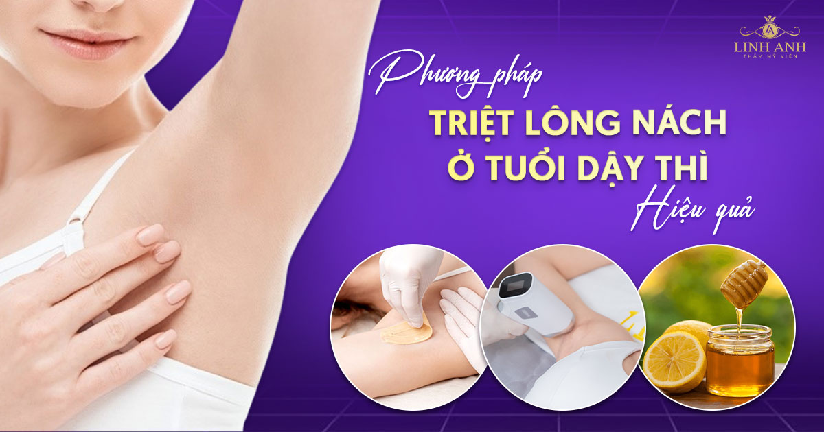 triệt lông nách ở tuổi dậy thì