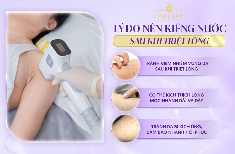 Triệt lông xong kiêng nước bao lâu Triệt lông xong kiêng nước bao lâu