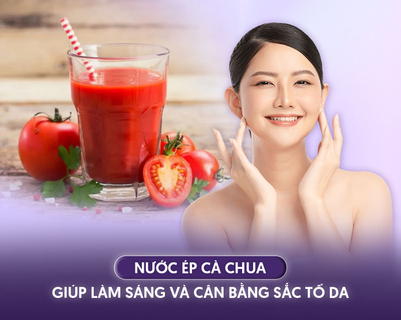 Uống gì để hết nám da mặt - cà chua