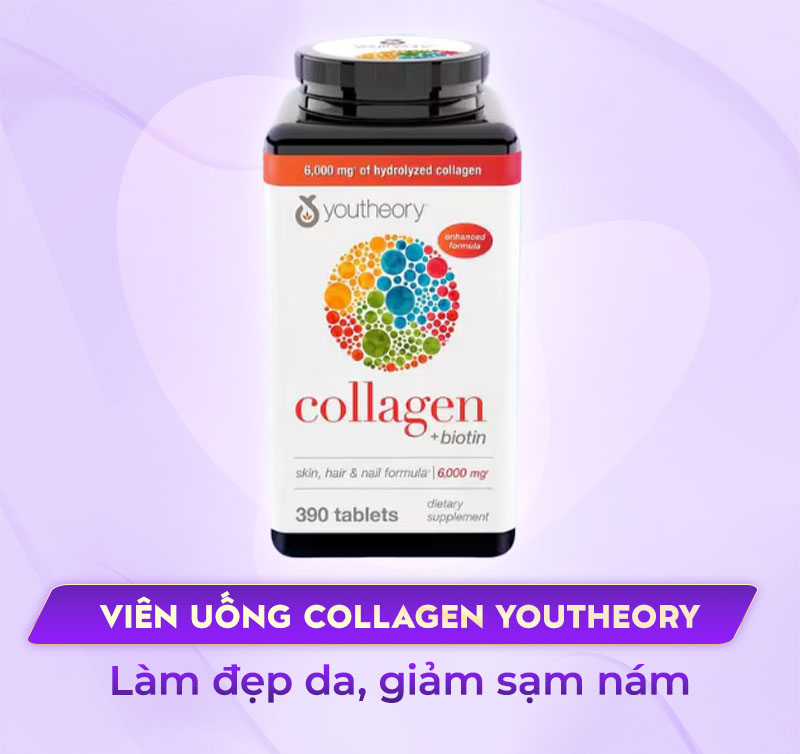 Viên uống Collagen Youtheory trị nám