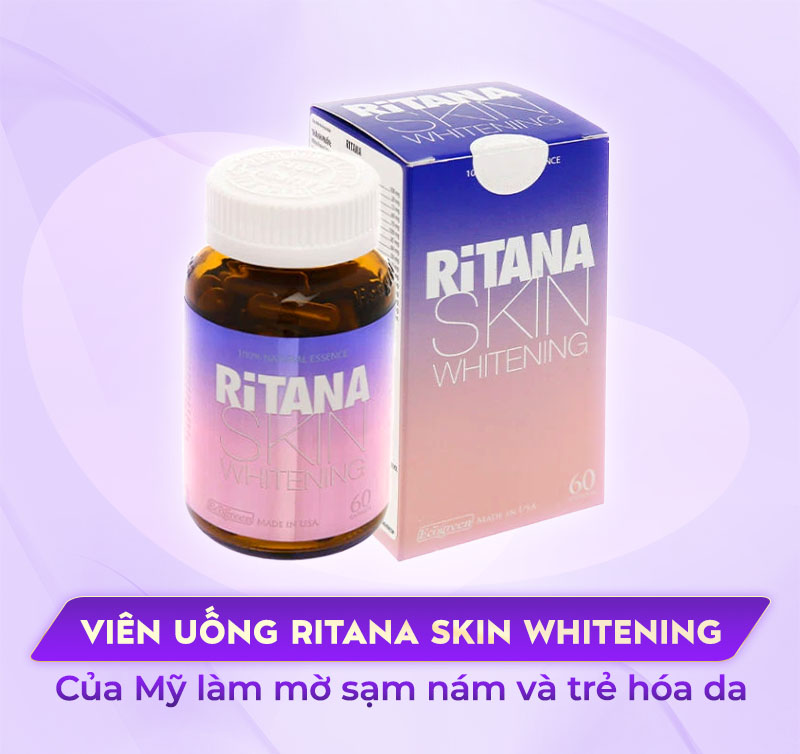 Viên uống trị nám tàn nhang RiTANA Skin Whitening
