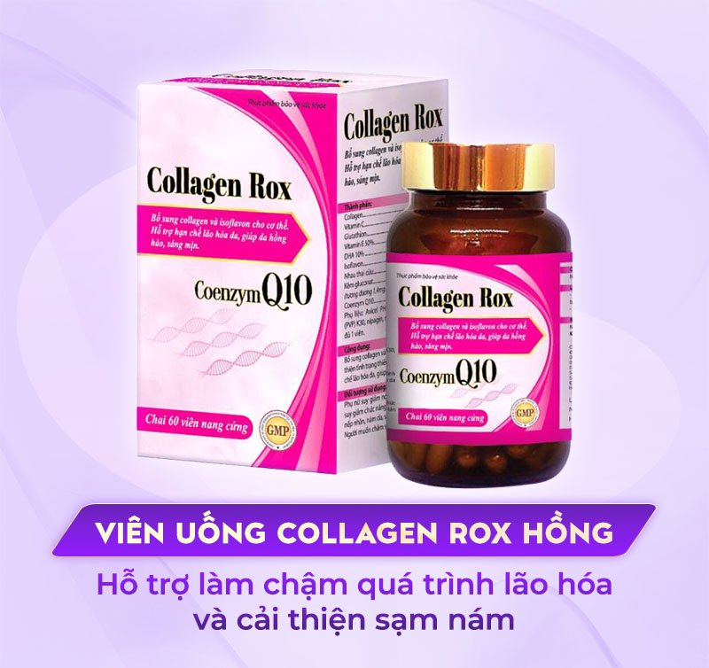 Viên uống Collagen Rox Hồng trị nám tàn nhang