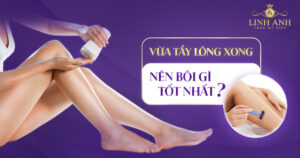 Vừa tẩy lông xong nên bôi gì