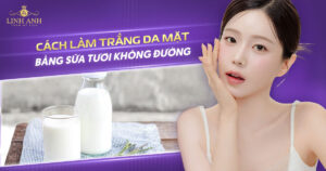 cách làm trắng da mặt bằng sữa tươi không đường