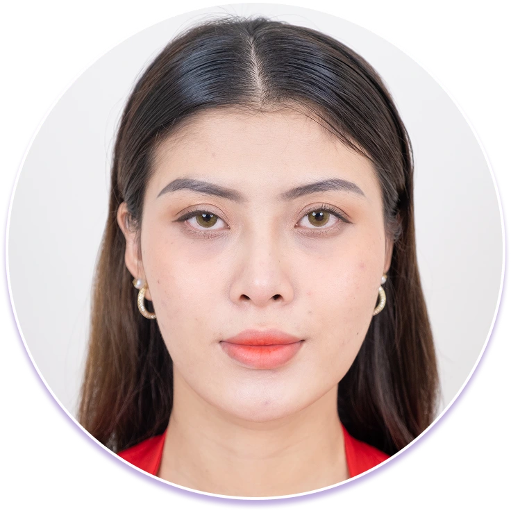 Dáng mày không cân xứng không hài hòa với khuôn mặt