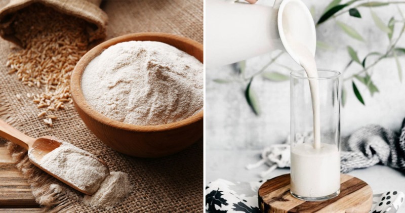 dưỡng trắng da bằng sữa tươi và cám gạo dưỡng trắng da bằng sữa tươi và cám gạo