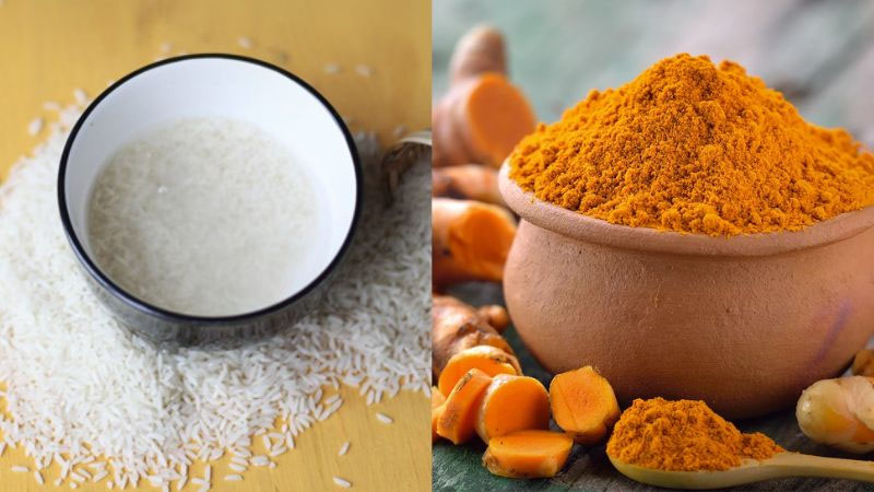 làm trắng da bằng nước vo gạo và bột nghệ làm trắng da bằng nước vo gạo và bột nghệ