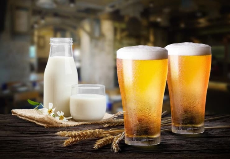 làm trắng da mặt bằng sữa tươi và bia làm trắng da mặt bằng sữa tươi và bia