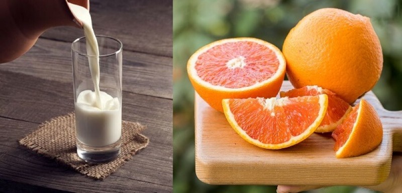 làm trắng da mặt bằng sữa tươi và cam làm trắng da mặt bằng sữa tươi và cam
