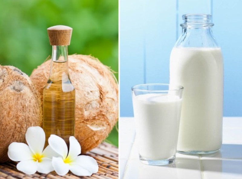 mặt nạ sữa tươi và dầu dừa làm trắng da mặt nạ sữa tươi và dầu dừa làm trắng da