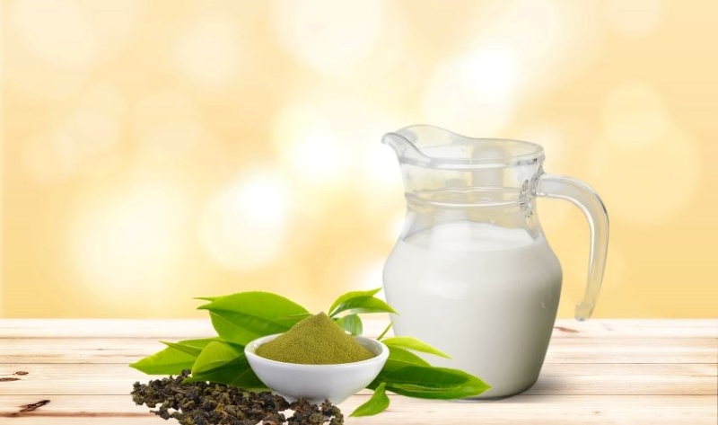 mặt nạ từ sữa tươi và bột trà xanh mặt nạ từ sữa tươi và bột trà xanh